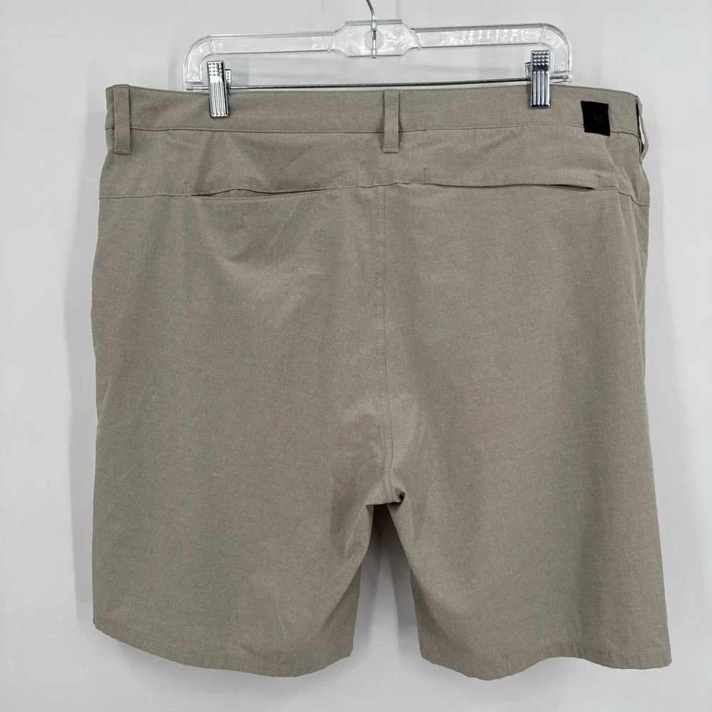 Vuori Aim Performance Men's Chino Shorts Tan Sz 38 Style V368, 8" Inseam - Picture 13 of 13